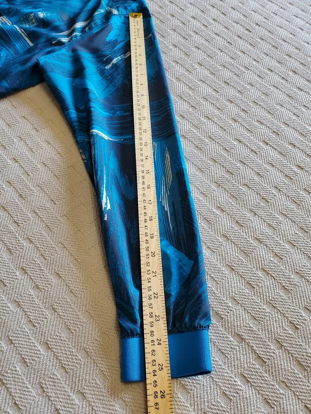 The North Face Rapido Running Jacket Blue Abstract Windbreaker Medium Gorpcore